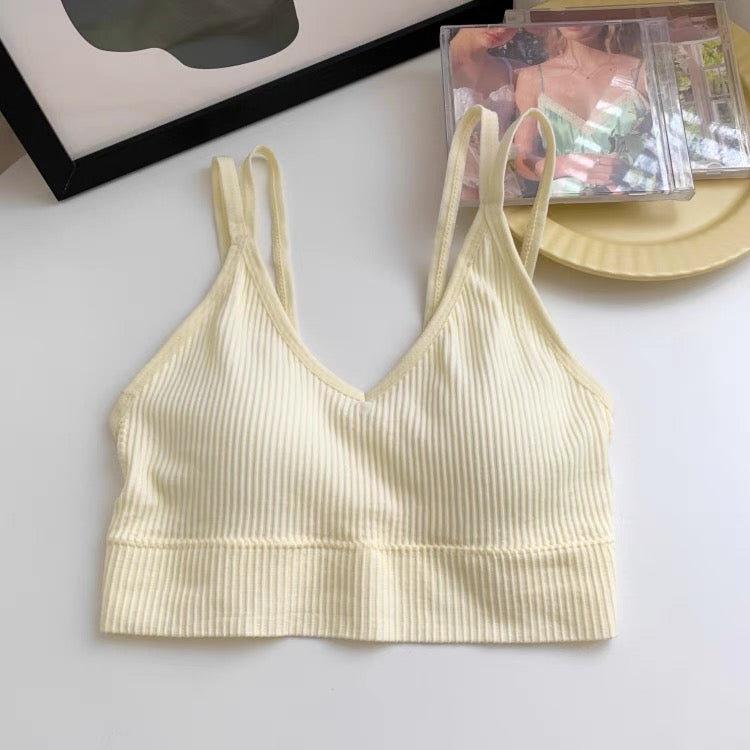 Cambridge V Neck Built-In Bra Bralette